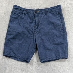 Howe Travel Shorts Men 34 Blue tretch Chino Preppy Casual Speckeld